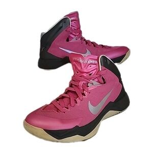 Nike Zoom HyperQuickness Think Pink Mid Basketball Shoes Women's 9.5 603514-600